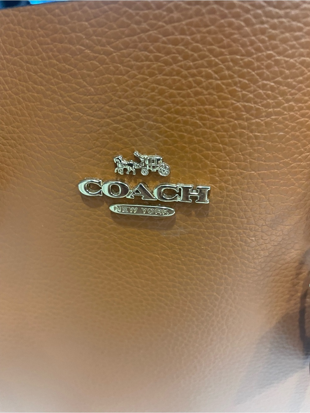 Coach Mollie Tote 25 in Ginger/Brown Leather - Like New - Picture 5 of 13
